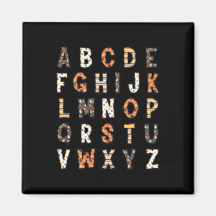 Spooky Halloween Teacher Alphabet Magnet