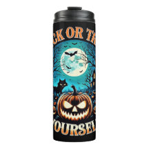 Spooky Halloween Thermal Tumbler - Trick or Treat