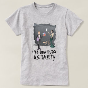 Spooky Halloween tills döden gör oss Party Tee