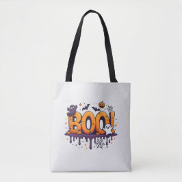 Spooky Halloween Tote Bag | Roligt Bus eller godis Tygkasse