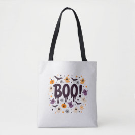 Spooky Halloween Tote Bag | Roligt Bus eller godis Tygkasse