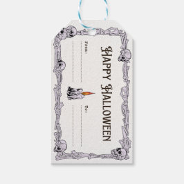 Spooky Halloween Treat Label Presentetikett