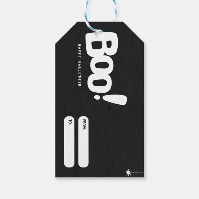 Spooky Halloween Treat Label Presentetikett (Framsidan)