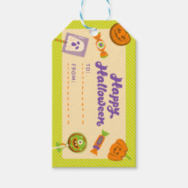 Spooky Halloween Treat Label Presentetikett