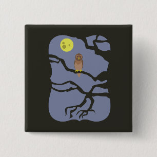 Spooky Halloween Uggla Knapp