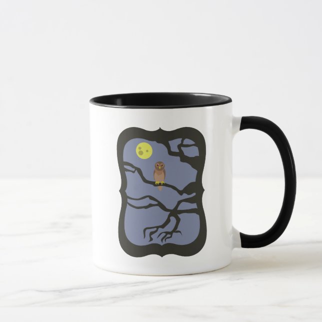Spooky Halloween Uggla Mugg (Höger)