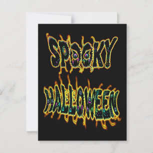 spooky Halloween Vykort