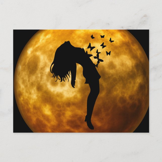 Spooky Halloween Vykort (Framsida)