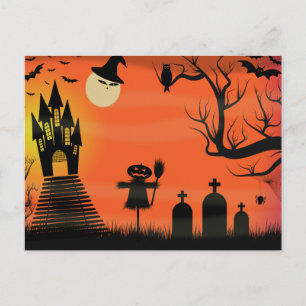 Spooky Halloween-vykort Vykort