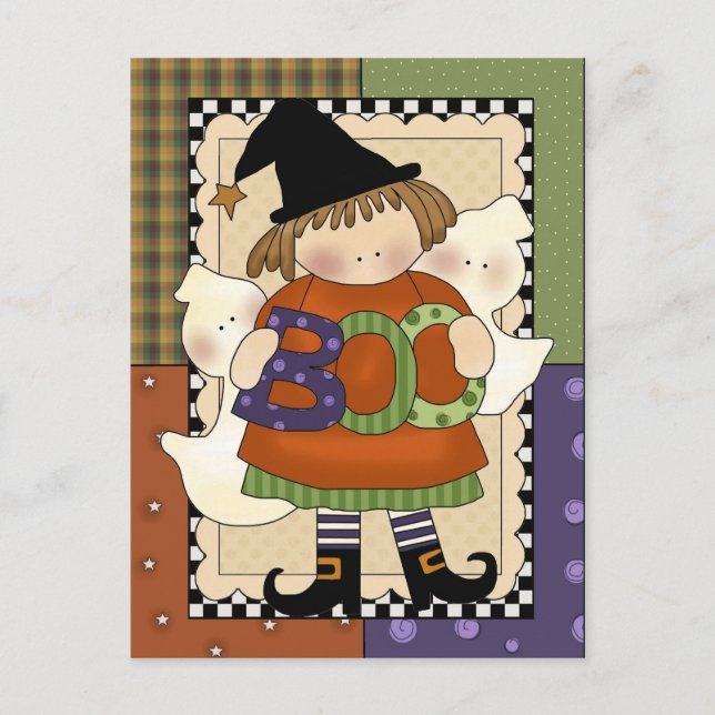 Spooky Halloween-vykort Vykort (Framsida)