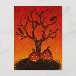 Spooky Halloween-vykort Vykort