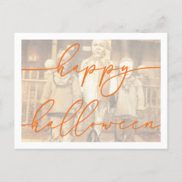 Spooky Halloween-vykortsmall Helg Vykort