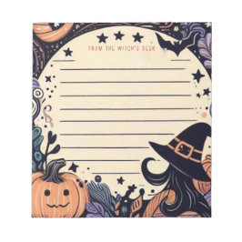 Spooky Halloween Witch Anteckningsblock