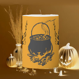 Spooky Halloween Witch Cauldron Black Magic Potion