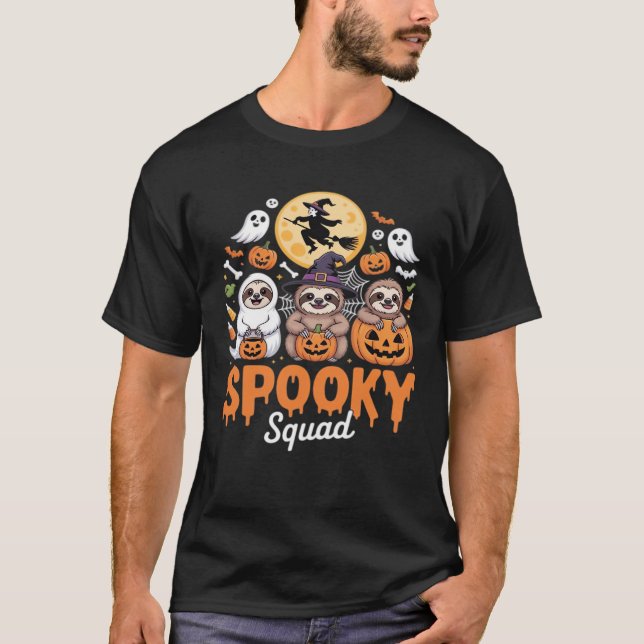 Spooky Halloween Witch underbara skräckslottar Ess T Shirt (Framsida)