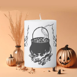 Spooky Halloween Witches Cauldron Black Fladdermös