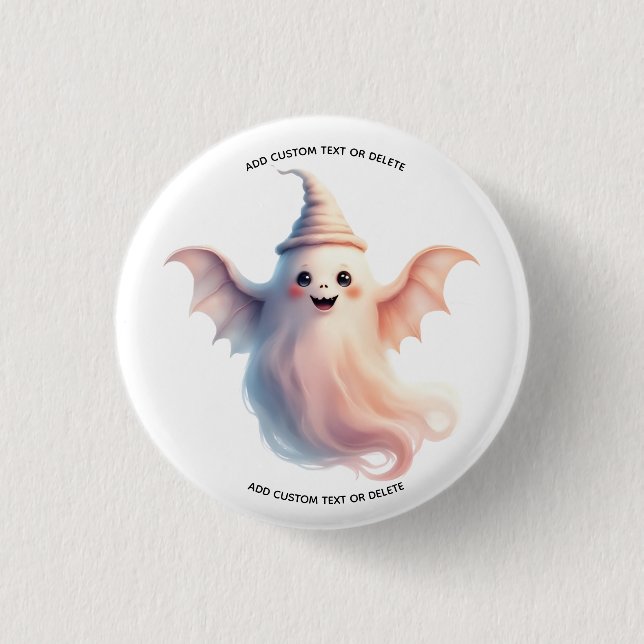 Spooky Halloween Women T-Shirt - Funny Ghost Knapp (Framsida)