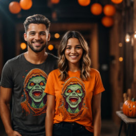 Spooky Halloween zombie-monster T Shirt