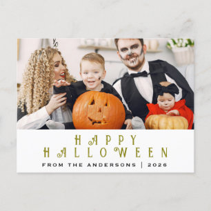 Spooky Happy halloween 1 Photo Helg Vykort