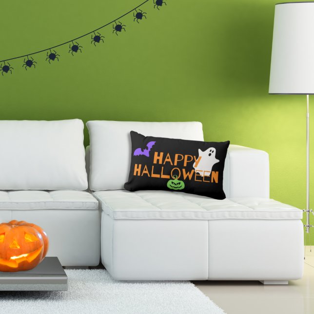 Spooky Happy halloween Dekorativ kudde (Skapare uppladdad)