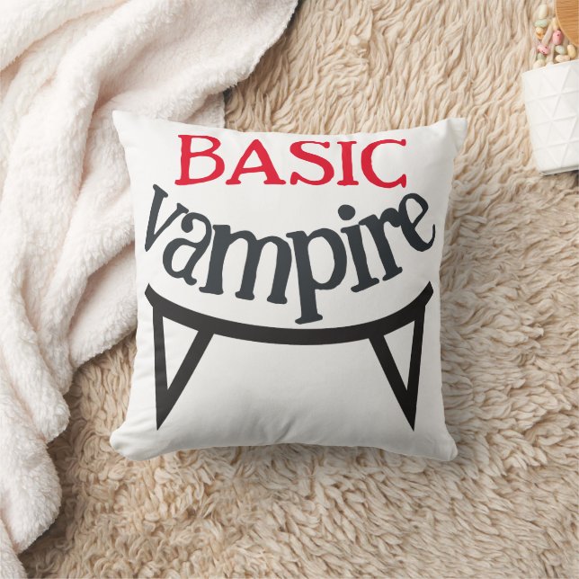 Spooky Happy halloween party Basic vampyrtänder Kudde (Filt)