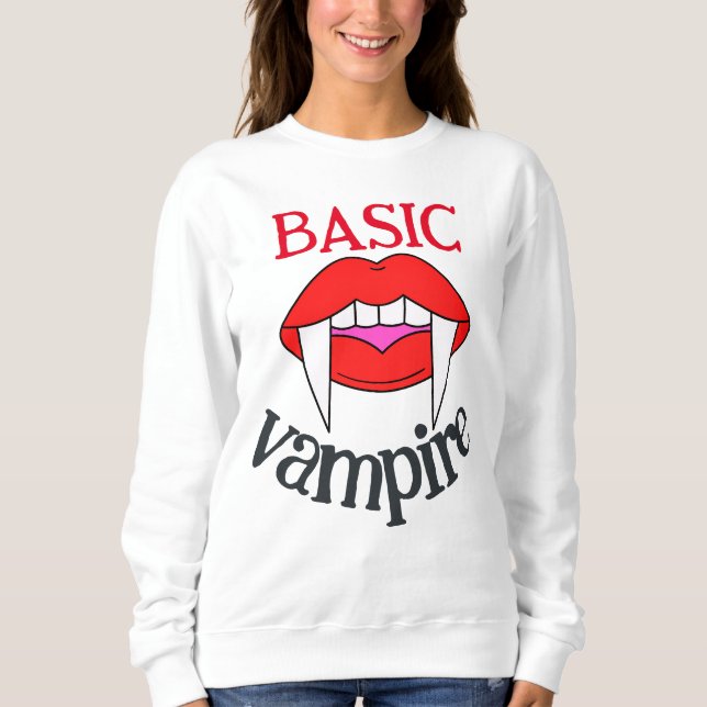 Spooky Happy halloween party Basic vampyrtänder T Shirt (Framsida)