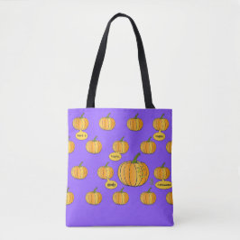 Spooky Happy halloween Pumpkin Patch Tote Tygkasse