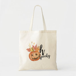 Spooky! Happy halloween Pumpkin Tygkasse