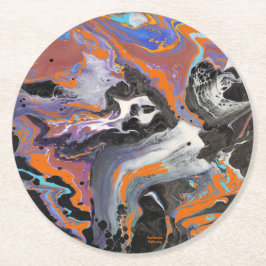 Spooky Happy halloween Underlägg Papper Rund