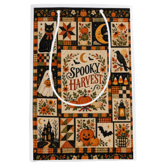 Spooky Harvest Vintage Halloween Patchwork