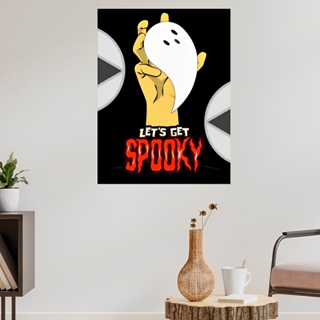 Spooky Haunted Ghost Hand Halloween Poster (Skapare uppladdad)
