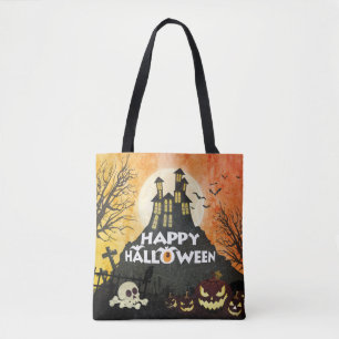 Spooky Haunted House Costume Night Himlar Hallowee Tygkasse