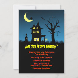 Spooky Haunted House Halloween fest Inbjudningar