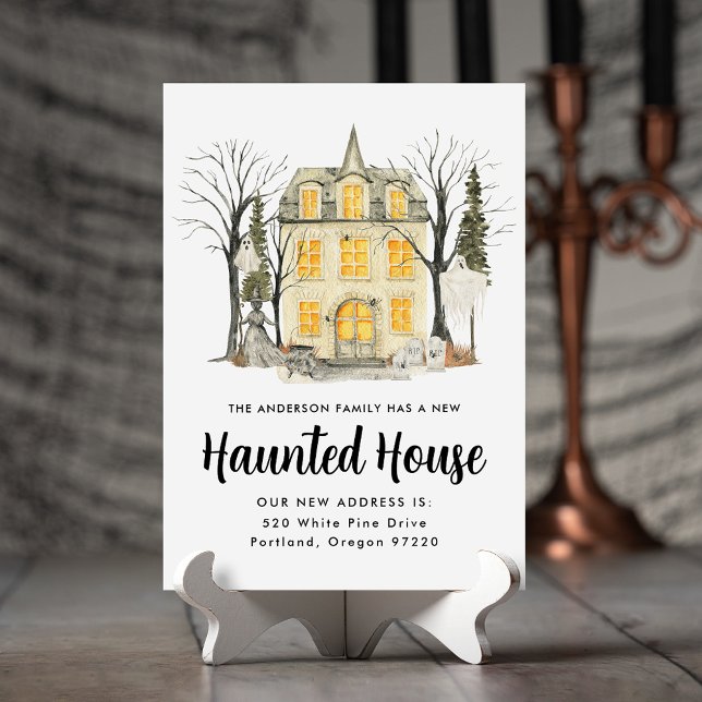 Spooky Haunted House Halloween Flytta Meddelande (Skapare uppladdad)