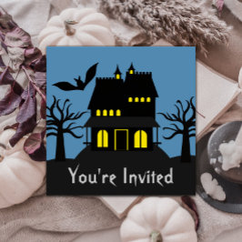 Spooky Haunted House Halloween Inbjudan