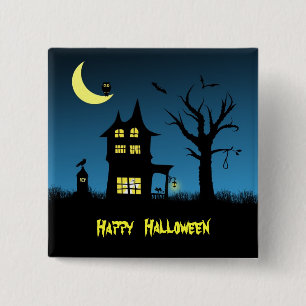 Spooky Haunted House Halloween Knapp