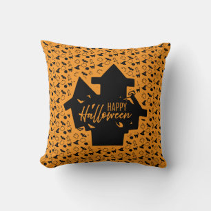 Spooky Haunted House Halloween Kudde