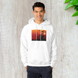 Spooky Haunted House Halloween Natt Hoodie