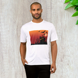 Spooky Haunted House Halloween Natt T Shirt