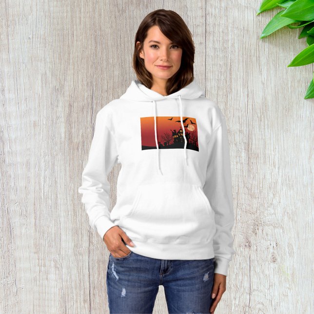 Spooky Haunted House Halloween Natt T Shirt (Skapare uppladdad)