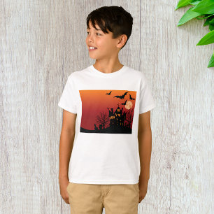 Spooky Haunted House Halloween Natt T Shirt