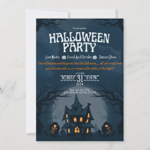 Spooky Haunted House Party Inbjudan