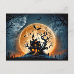 Spooky Haunted Mansion efter Mörk Vykort