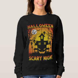 Spooky Haunted Pumpkin Halloween Graphic T Shirt