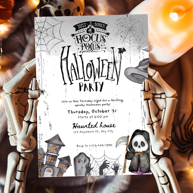 Spooky Hocus Pocus Halloween Witch Party Inbjudningar (Skapare uppladdad)