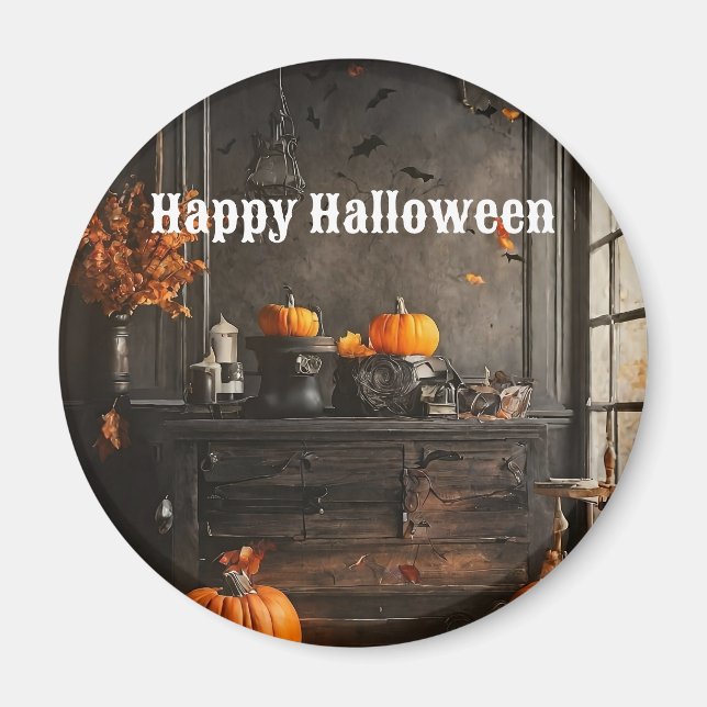 Spooky Home Halloween-samling Magnet (Framsidan)