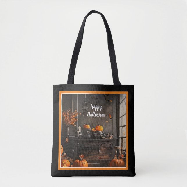 Spooky Home Halloween-samling Tygkasse (Framsida)