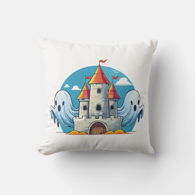 spooky house and ghost kudde (Framsida)