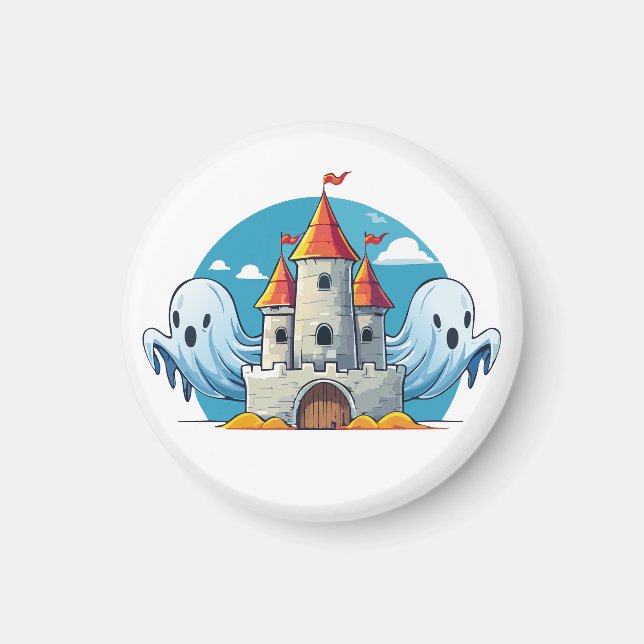 spooky house and ghost magnet (Framsidan)