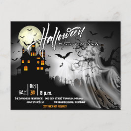 Spooky House Halloween fest Inbjudan Flyer